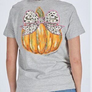 Simply Southern Polka dot bow Pumpkin